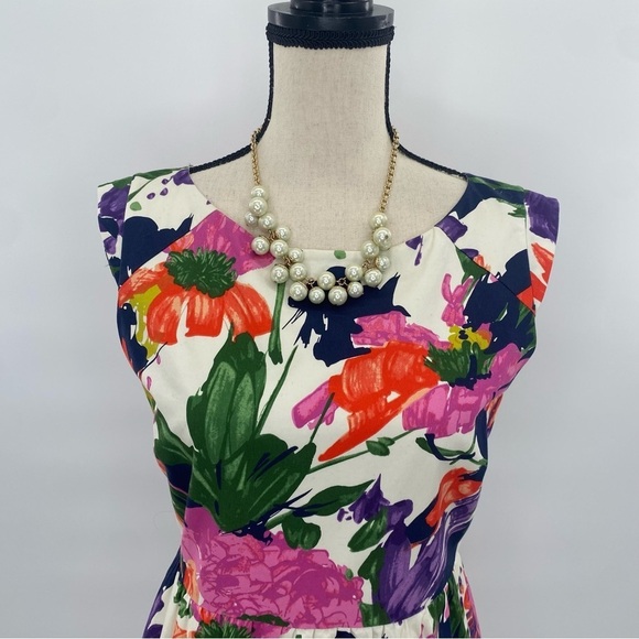 J.Crew Spring Floral Sleeveless Sheath Dress size 6 - Picture 10 of 10